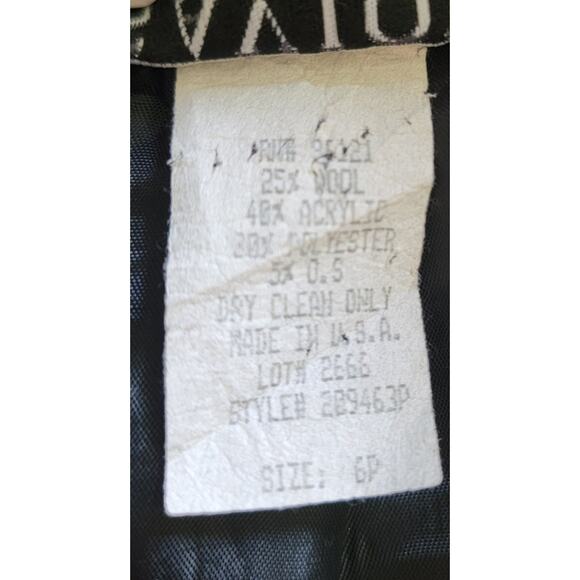 Vintage Savion Women 6P Buffalo Plaid Fringe Skirt Red Black Checkered Wool Chic - Picture 10 of 10